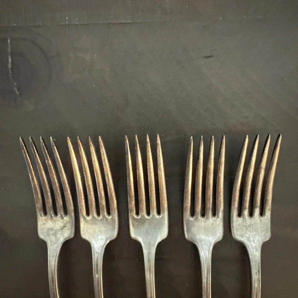 International Silver Silverplate BILTMORE Dinner Forks Set. Of 5